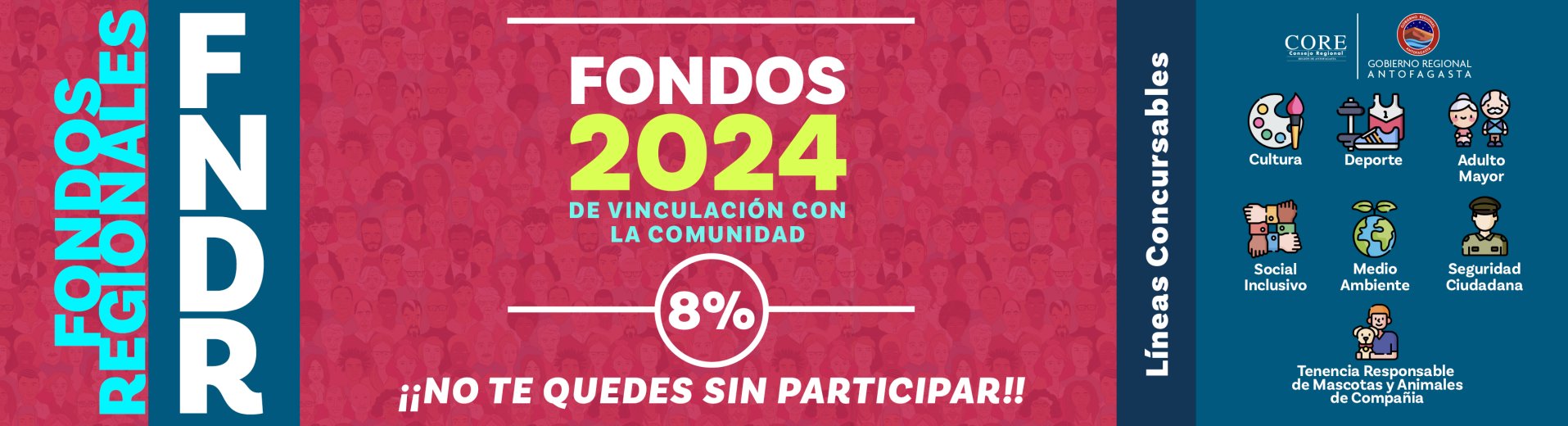 Fondos Regionales FNDR 8% año 2023