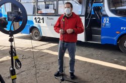 Parte operativo de sanitización a 700 buses del Trans Antofagasta