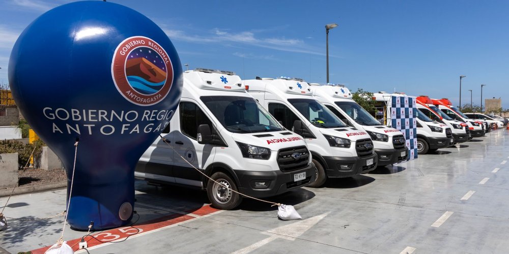 Gobierno Regional de Antofagasta entrega 4 ambulancias al Hospital Regional