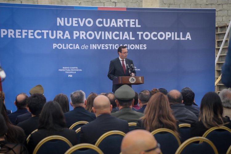 Colocación primera piedra: Con la presencia del presidente Gabriel Boric, ministros y el GORE parten las obras del nuevo cuartel de la PDI en Tocopilla