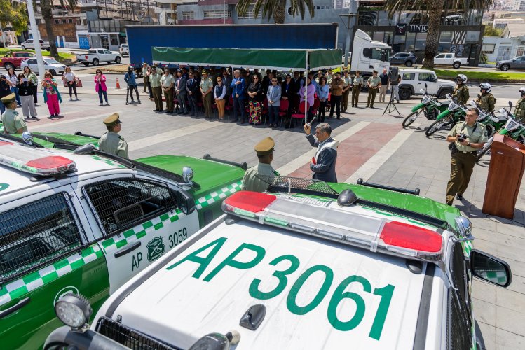 Aportes del Gobierno Regional permitieron la adquisición de nuevos vehículos policiales para la región de Antofagasta