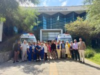 Gobernador Regional entregó cinco nuevas ambulancias para el hospital comunitario Marcos Macuada de Tocopilla
