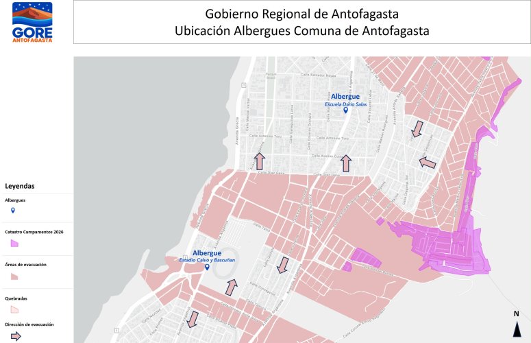 ALBERGUES REGIÓN ANTOFAGASTA