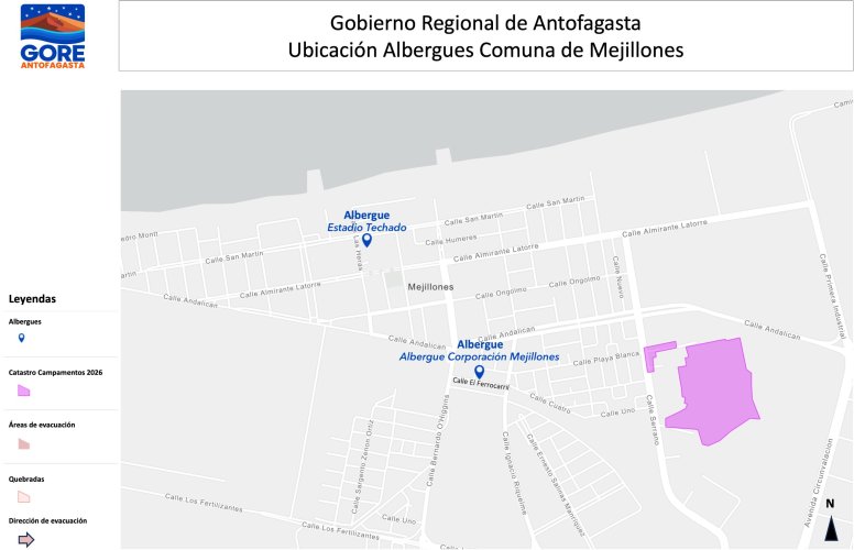 ALBERGUES REGIÓN ANTOFAGASTA