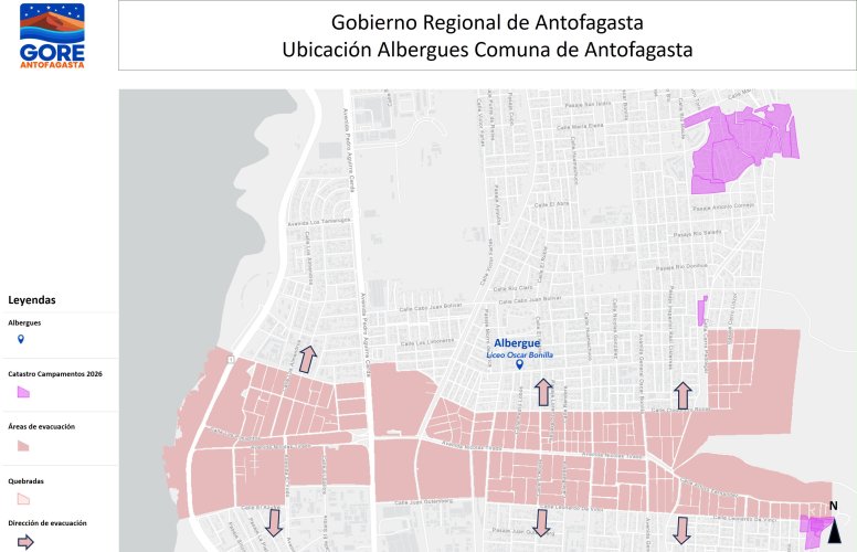 ALBERGUES REGIÓN ANTOFAGASTA