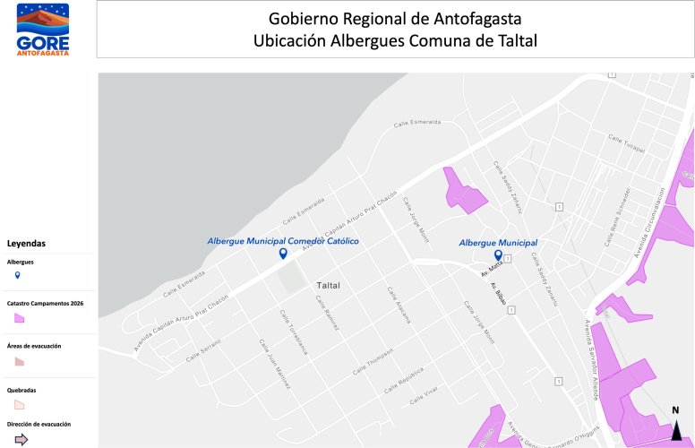 ALBERGUES REGIÓN ANTOFAGASTA
